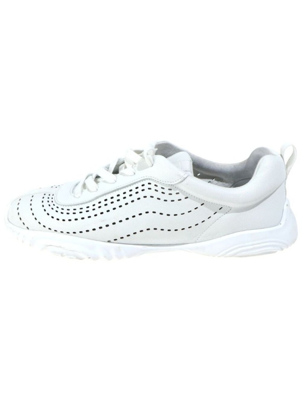 Hermes Neon Low Top Sneakers White